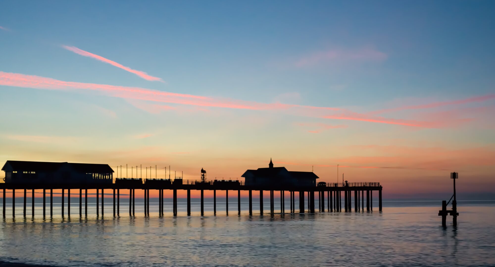 Southwold pier at Sunset.