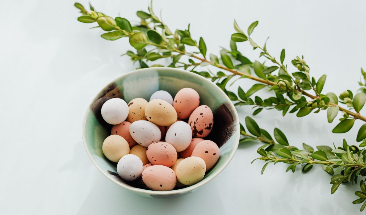 Easter Eggs in bowl
